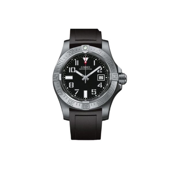 black canvas leather rubber automatic mechanical men watch 01 0, Slivery;brown