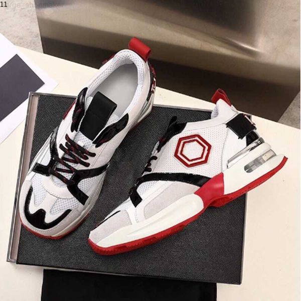 

starbags pp italian original skeleton men shoes latest high-end leather fashion all-round belt counter philipps pleins us7-11