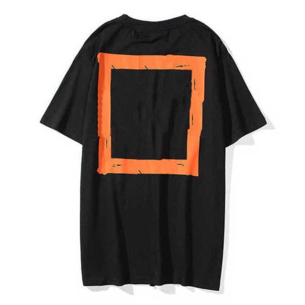 

white fashion luxury mens t shirt designer brand t-shirts casual summer tees women back arrow x print t-shirt couples sports tshirts hip hop, White;black