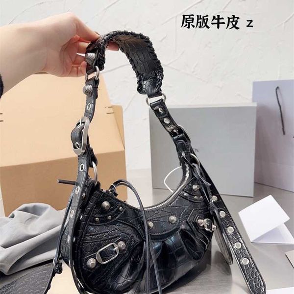 

b's cowhide motorcycle style women's casual cool handsome bag