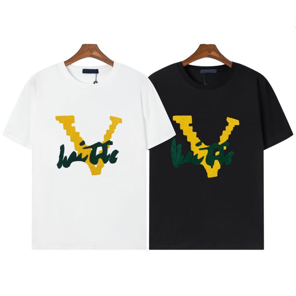 

2023new men's t shirt women's designer t-shirt printed fashion cotton casual t-shirt short sleeve luxury hip hop street dress t-sh, White;black