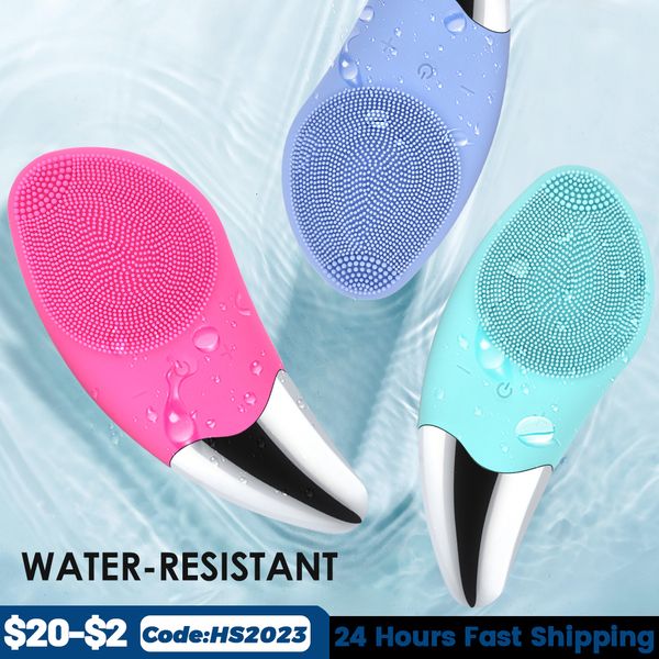 

cleaning tools accessories mini electric cleansing brush silicone sonic face cleaner deep pore cleaning skin massager face cleansing brush d