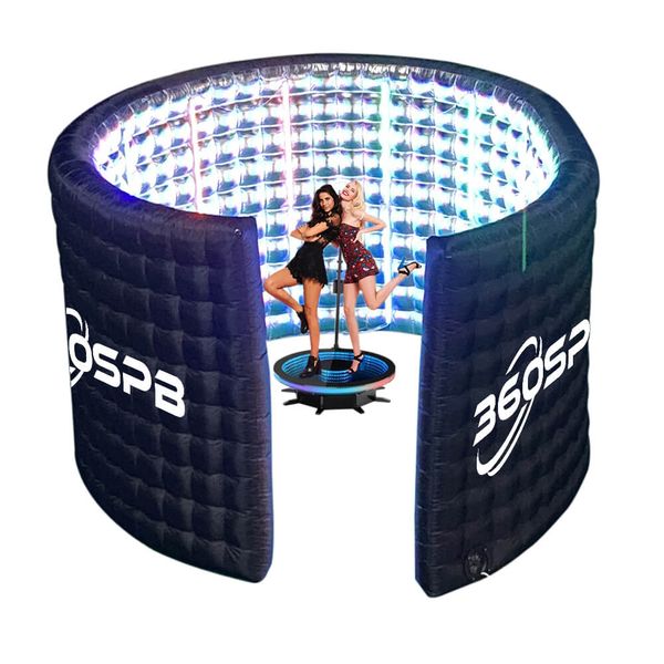

360spb sie7 semicircle inflatable led 360 p booth enclosure