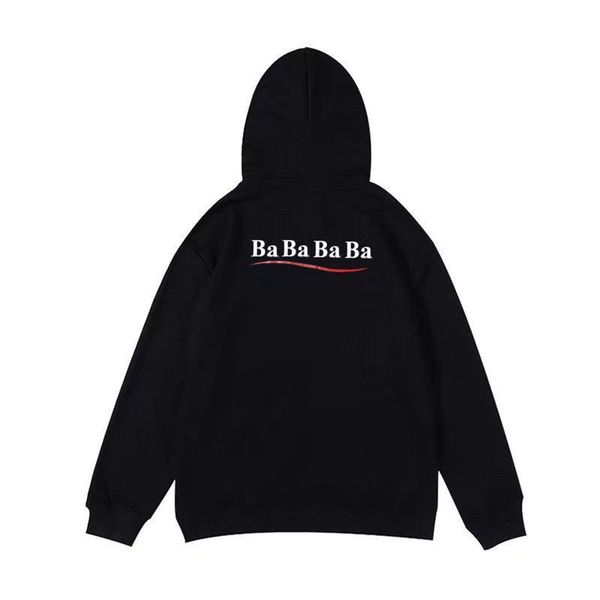 

man letter printing designer hoodies sports style fashion hooded clothes boy hip hop streetwear pullover chandail sweater four colors, Black