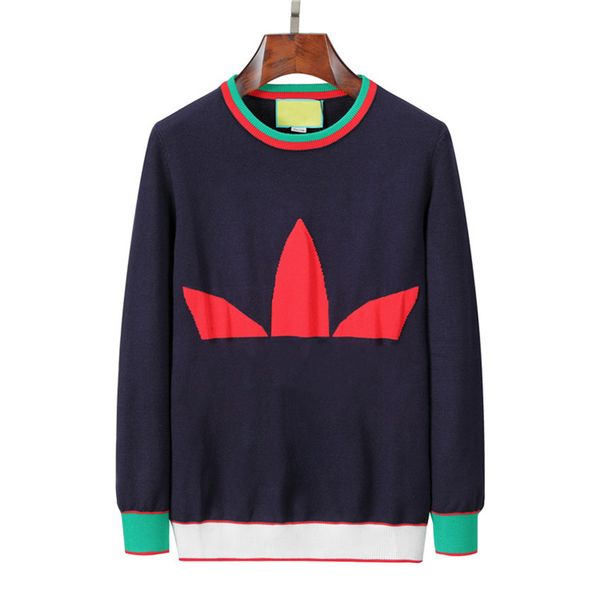 

brand crew neck sweater men's women's classic letters casual napped men autumn and winter warm designer sweaters soft knitted pull, White;black