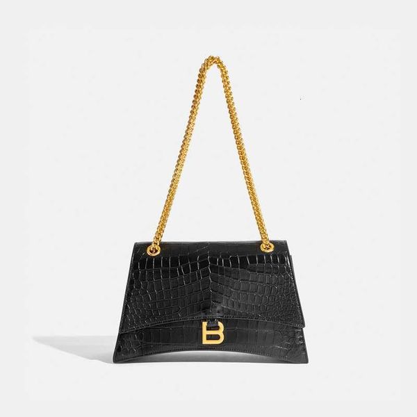 

new premium small design hourglass bag with crocodile chain underarm 2023 one shoulder portable