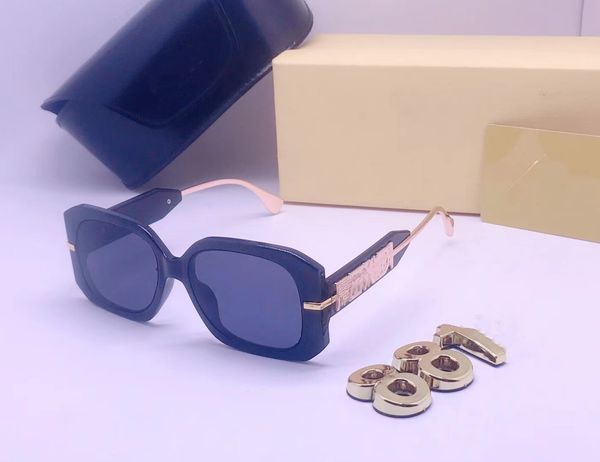 

2023 luxury sunglasses sunglass polaroid lens designer womens mens goggle senior eyewear for women eyeglasses frame vintage metal sun glasse, White;black