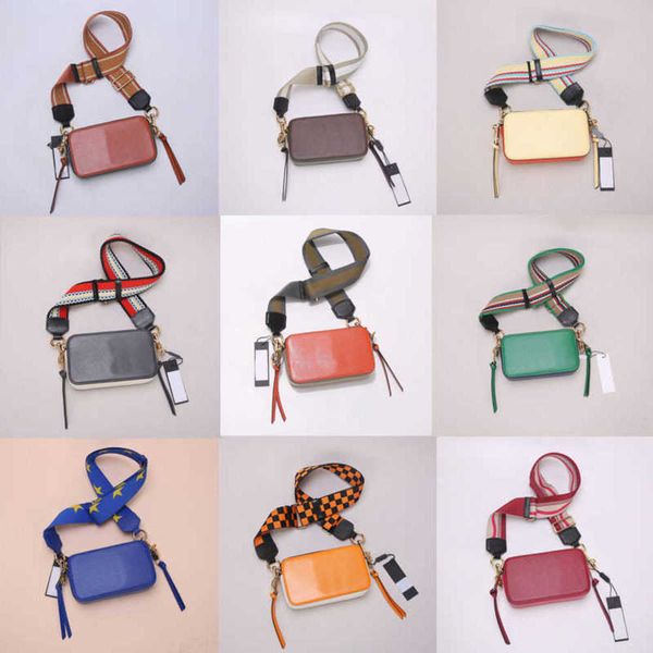 

designer shoulder bags women camera bags leather color matching wide strap diagonal luxurys handbags 221128