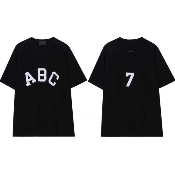 

fog t shirt men's women essentialls designer tees ess tshirts couple high print short sleeve digital knmy, White;black