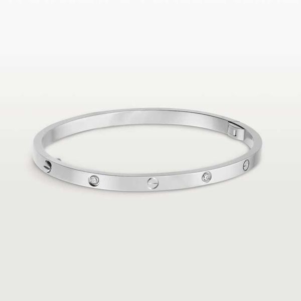 

designer bracelet carti bangle family love women's bracelet 18k narrow couple colorless classic matching fashion rose gold, Black