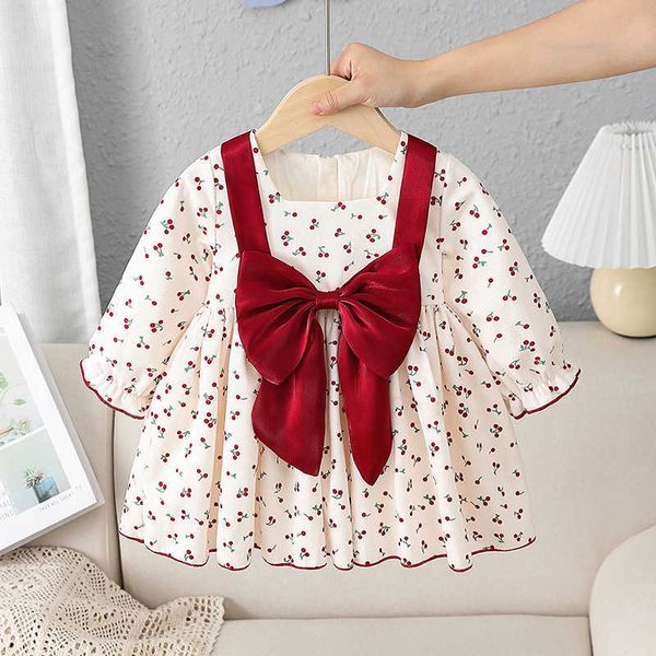 

girl's dresses toddler baby girl dress newborn baptism evening party princess bow dresses for girls 1st birthday clothing kids clothes, Red;yellow