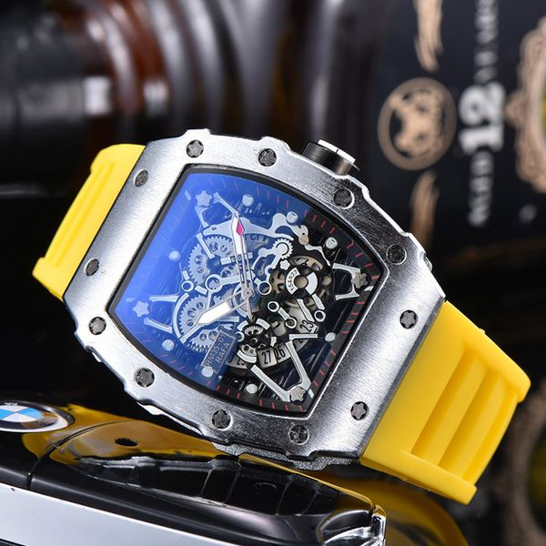 

ladies 3-pin 2022rm fashion brand sports casual quartz men waterproof silicone men's watch 01 0, Slivery;brown