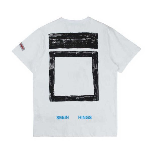 

fashion luxury white mens t shirt designer brand t-shirts casual summer tees women back arrow x print t-shirt couples sports tshirts hip hop, White;black