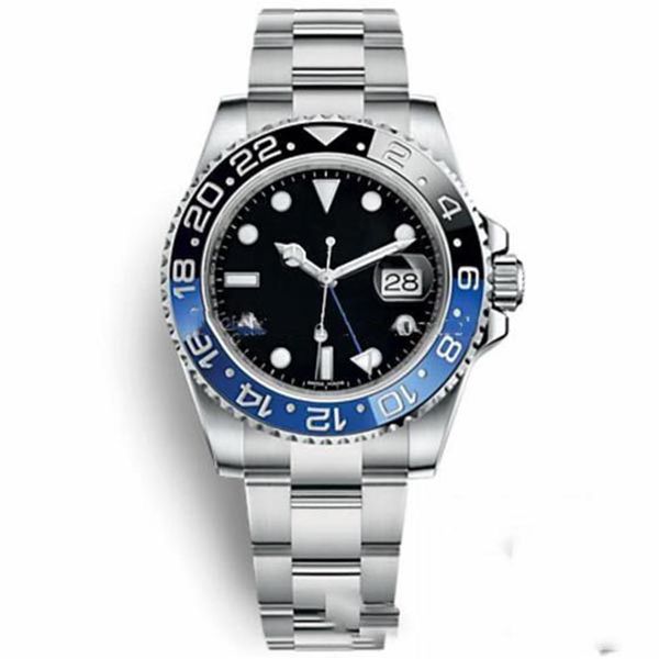 

master ceramic bezel mens watch glide lock clasp strap automatic blue black watch sports crown watch wristwatch orolo317u, Slivery;brown