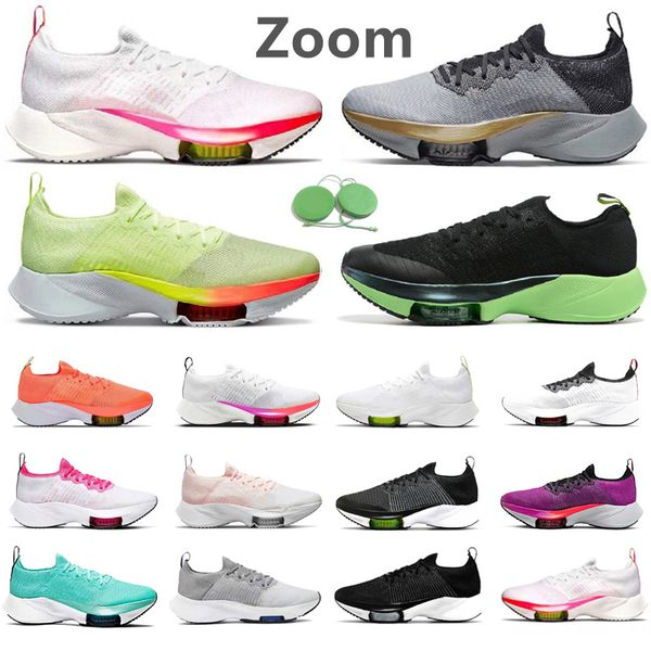 

zoom tempo next% fly knit men running shoes particle grey lime blast south beach hyper violet pure platinum barely volt mango men women trai