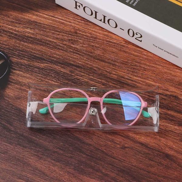 

sunglasses cases bags fashion waterproof women transparent glasses holder plastic glasses box eyeglasses case j230328