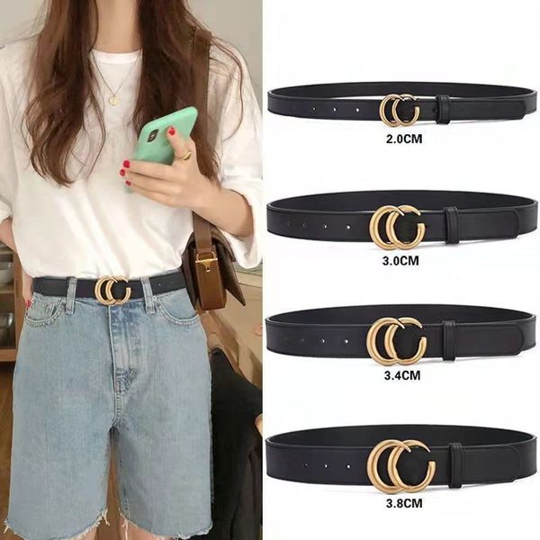

women fashion belt designer belts leather bandwidth 2.0cm 3.8cm quality box designer men's or women's belts cowhide 2023, Black;brown