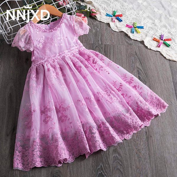 

girl's dresses spring summer flower girl dress lace embroidery dresses for girls party dress princess wedding dress ball gown children, Red;yellow
