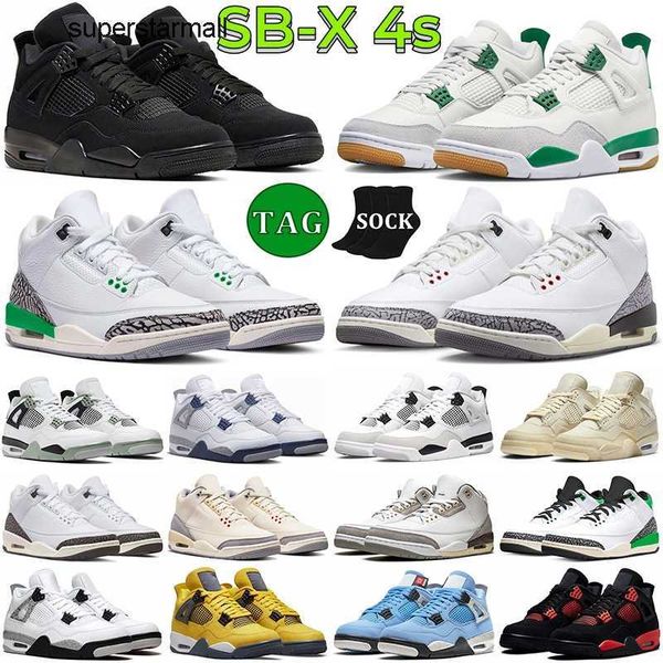 

pine green 4 retro basketball shoes jumpman 3 3s lucky green white cement reimagined 4s military black cat red cement thunder mens trainers