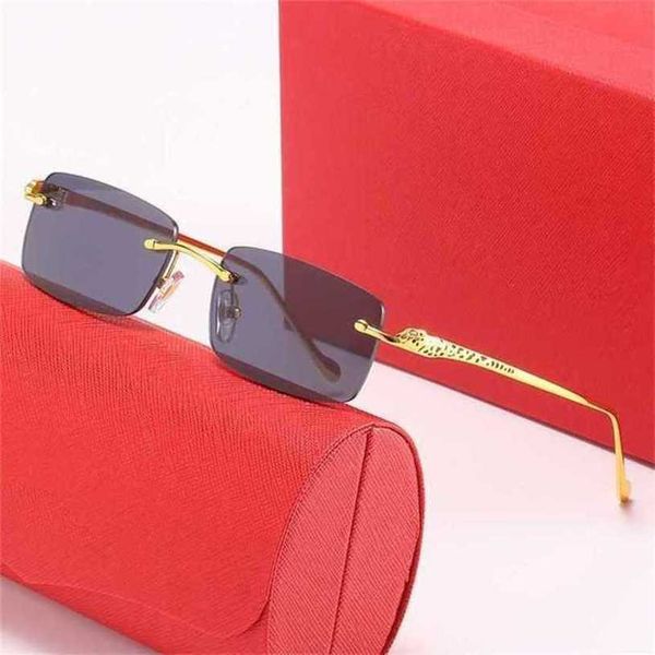 

luxury designer sunglasses 20% off leopard head men women fashion personality optical frame can be equipped with myopia glasseskajia, White;black