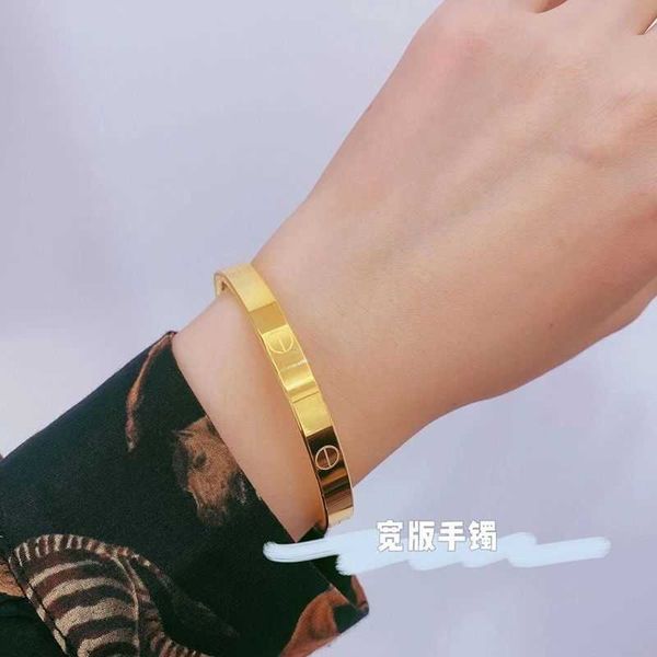 

designer bracelet carti bangle threaded bracelet women's thousand gold and silver wrapped with colorless jewelry, Black