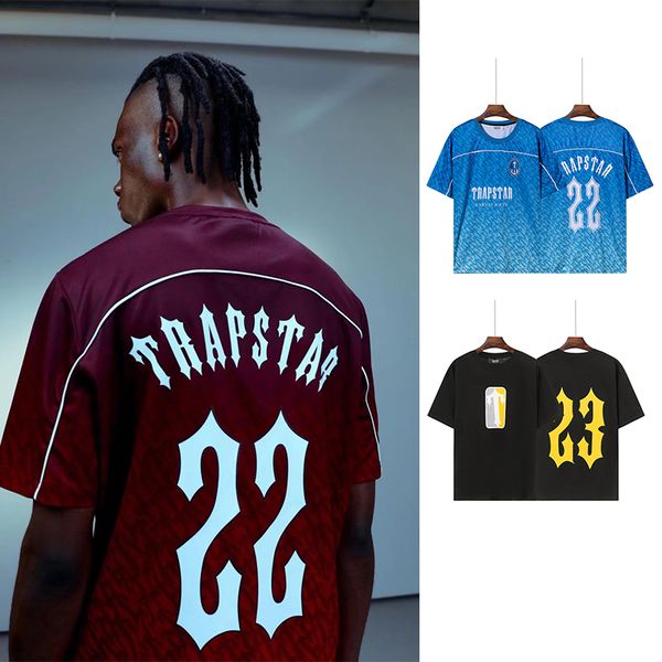 

trapstar shirts mens t shirt sports shirts women tees letter printing short sleeve football shirt clothes women t-shirts clothing no 22 cam, White;black