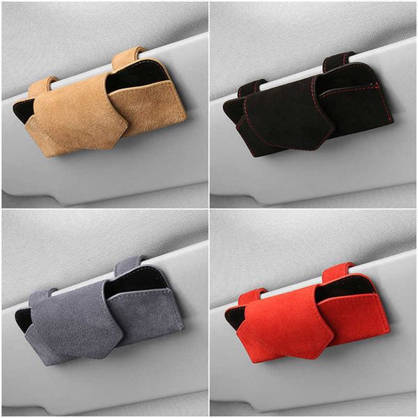 

sunglasses cases bags car visor sunglasses case suede eyeglasses clip organizer eyeglasses holder protective storage organizer with magnetic