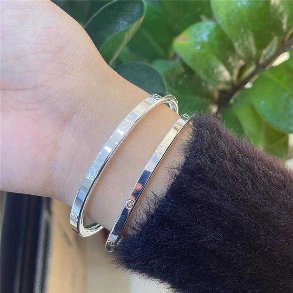 

designer bracelet carti bangle bracelet female closed silver japanese and korean simple versatile student friendly gift, Black