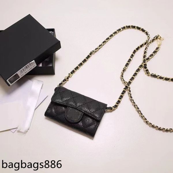 

women designers waist bags classic mini cute play pouches gold cardholders chest small purse crossbody shoulder lamskin caviar leather handb