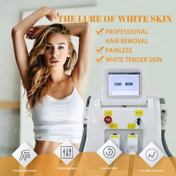 

laser machine factory 2 in 1 ipl laser tattoo remov laser machie 2023 new ce certified opt nd yag laser hair remover machine, Black