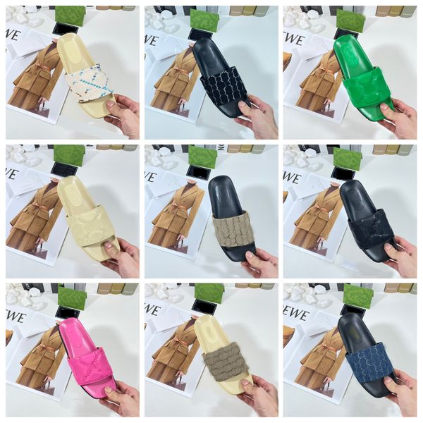 

2023 designer slippers clip toe woman sandals embroidered casual female flats slides beach footwear new flip flops ladies fashion footwear m, Black