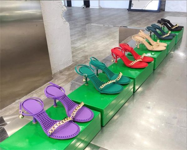 

2023 women dot sandals fashion summer 9cm heel leather peas sandal beach slippers luxury brand ladies office party dress shoes wit8857474, Black