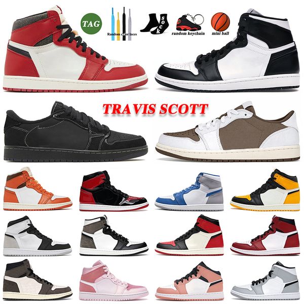

basketball high 1s shoes low jumpmans 1 mid 1s panda travis black phantom lost and found mocha patent bred starfish pink mens womens men tra