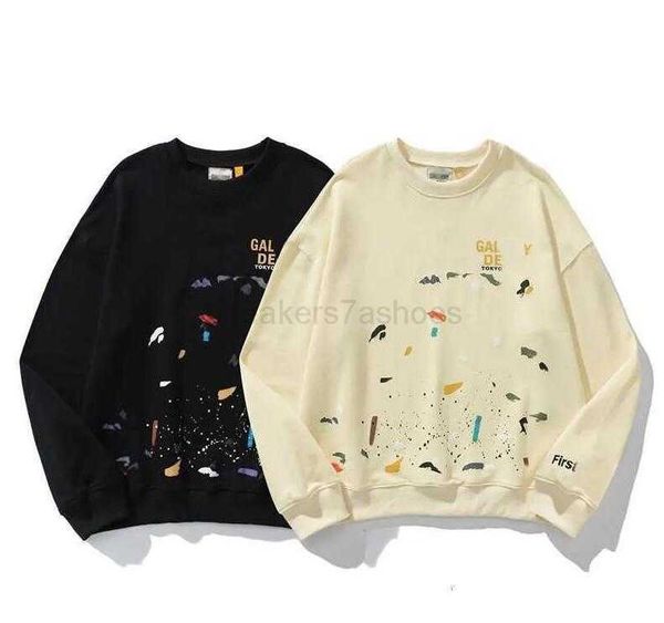 

hoodie galleryes designer depts men women hoodie pullover sweatshirts hip hop letter print comfortable fabric autumn spring coats, Black
