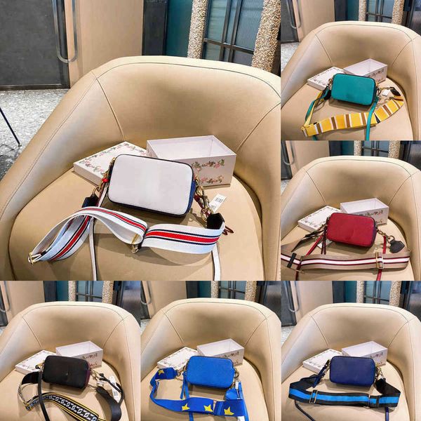 

crossbody bags designer bag shoulder bag korean version women m wide shoulder strap j color matching camera single messenger bag 220211
