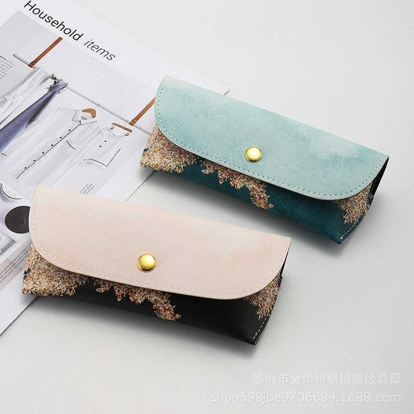 

sunglasses cases bags new style sunglasses glasses case nail buckle soft bag fashion portable pu glasses case men women j230328