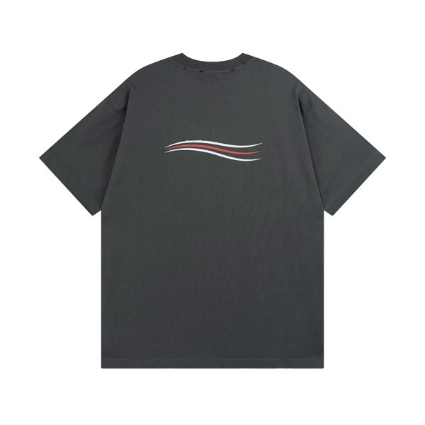 

spring/summer ba men's designer wear, famous t-shirt letter print, round neck, short sleeves, black and white fashion men's women&, White;black