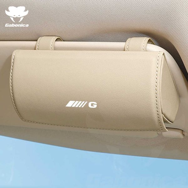 

sunglasses cases bags car glasses holder case general car glasses clip box sunglasses leather storage box for mercedes benz g auto accessori