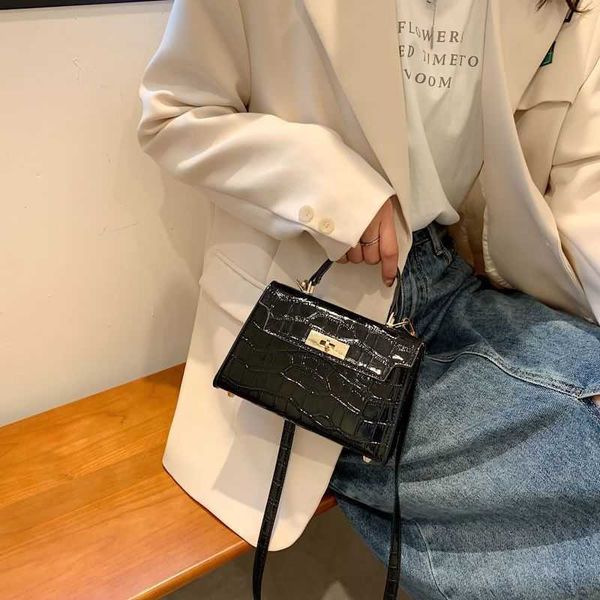 

h bag feeling small bag women's small figure 2022 new fashion handheld kel bag 2022 summer texture crossbody bag az8l