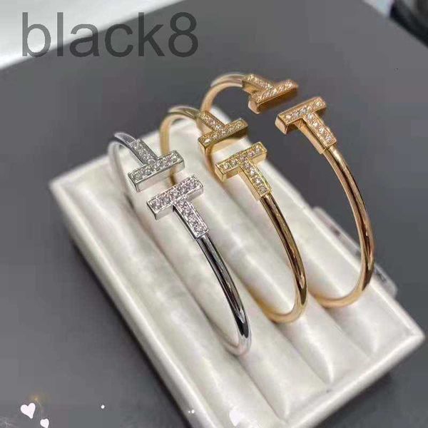 

bangle designer japanese simple design classic open bracelet female minority temperament versatile mmqe, Black