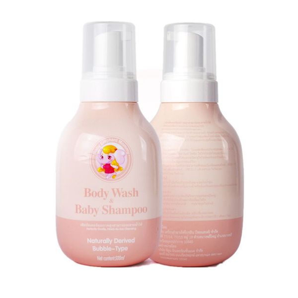 

thai style bubble shampoo bath 2-in-1 baby bath gel baby