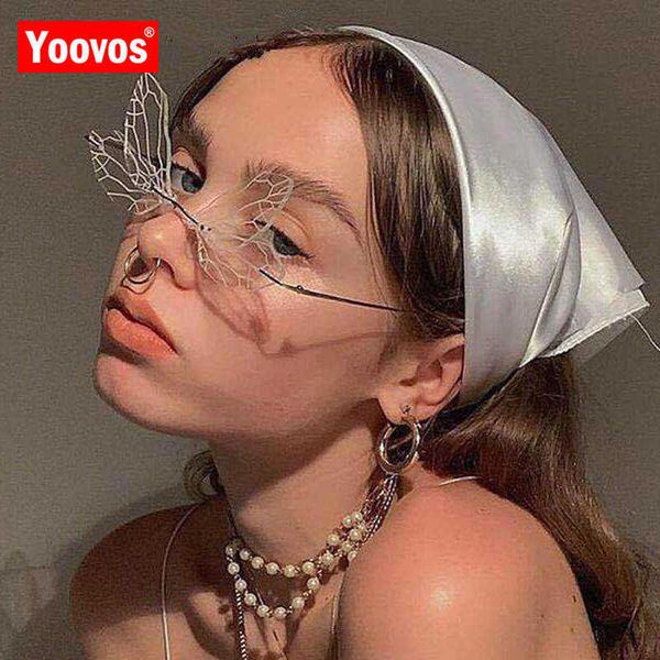 

yoovos luxury sunglasses women ocean lens sun glasses women wing frame eyewear fashion brand designer women party sunglasses230328