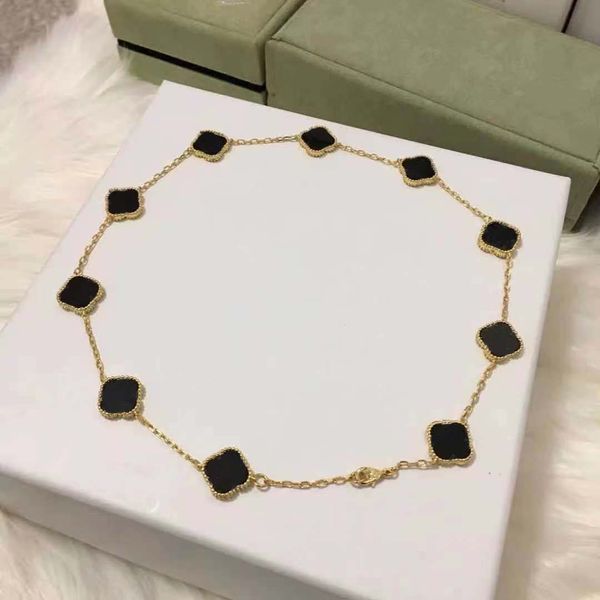 

woman pendant necklaces four leaf clover designer van necklace fashion luxury jewelry women 454512, Silver