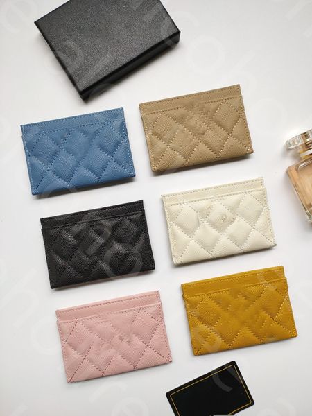 

designer card holders luxury bag holder wallet short case purse pouch quilted genuine leather womens men purses mens key ring capital one cr, Brown;gray