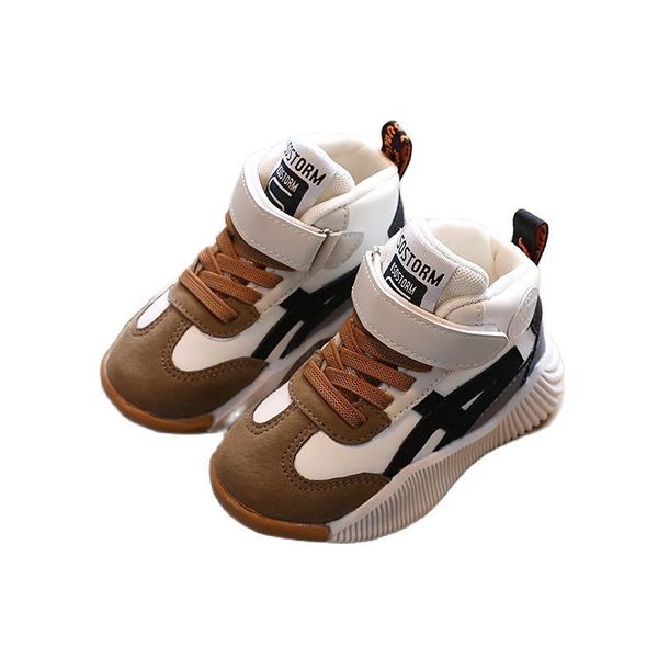 

first walkers toddler sneakers fashion kids shoes for girls and boys autumn boots pu leather baby outwearing flats 110y size 2130 white 2303