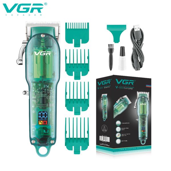 

hair trimmer vgr clipper profesional beard cutting machine cut transparent for men v660 230328