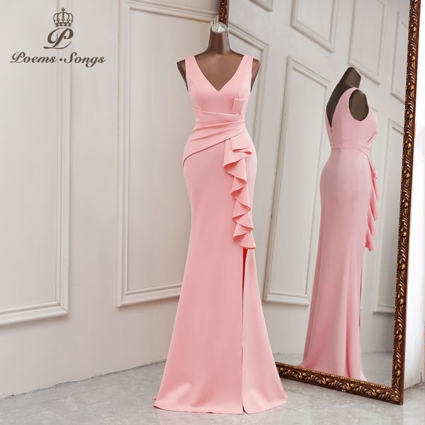 

party dresses pink mermaid evening dresses prom dress bridal vestidos de promocion bridesmaid ceremony 230328, White;black