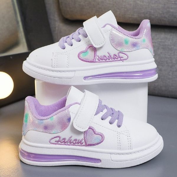 

first walkers childrens shoes summer kids fashion casual sports hook loop love embroidery princess girls sneakers versatile 230328
