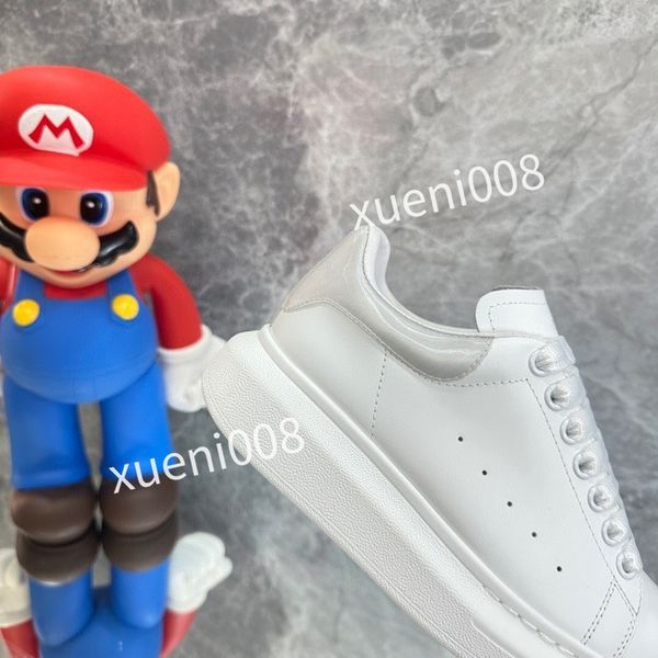 

2023new designer fashion casual shoes womens new mens beige black white suede leather platform sneakers camo trainers, Red;white