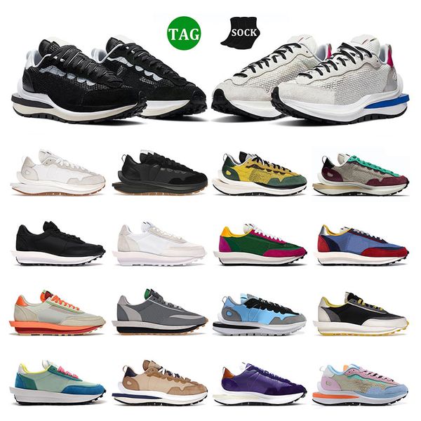 

2023 vaporwaffle sacais men designer shoes ldwaffle waffle triple black white nylon royal fuchsia sail gum dark iris womens sneakers mens tr